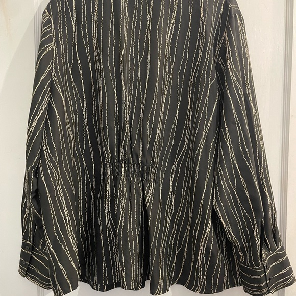 Lane Bryant Men's Shirt with Black and Cream Pattern - Picture 3 of 3